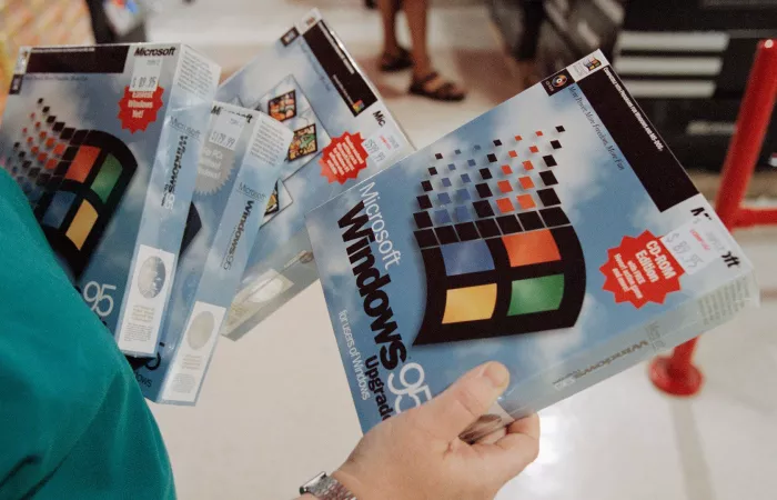 Windows 95 identificava gli installer solo dal nome del file