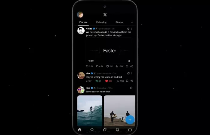 X rinnova l'app Android: nuova base per velocità e affidabilità