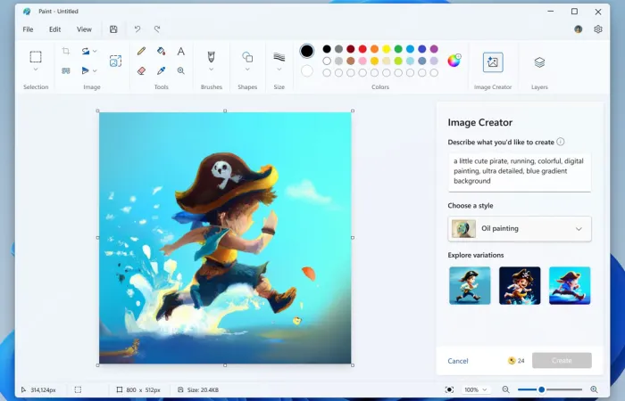 Microsoft Paint e Photos inseriscono watermark invisibili nelle immagini AI