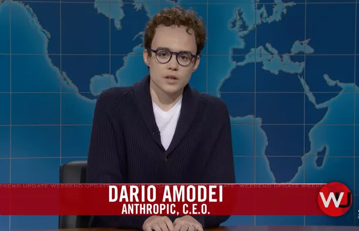 SNL ironizza su Dario Amodei e sulle paure legate all’AI