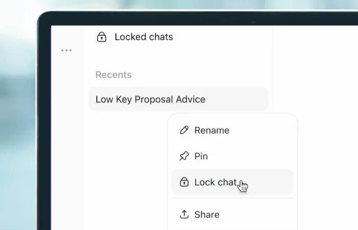ChatGPT introduce Locked Chats, ma la privacy resta parziale