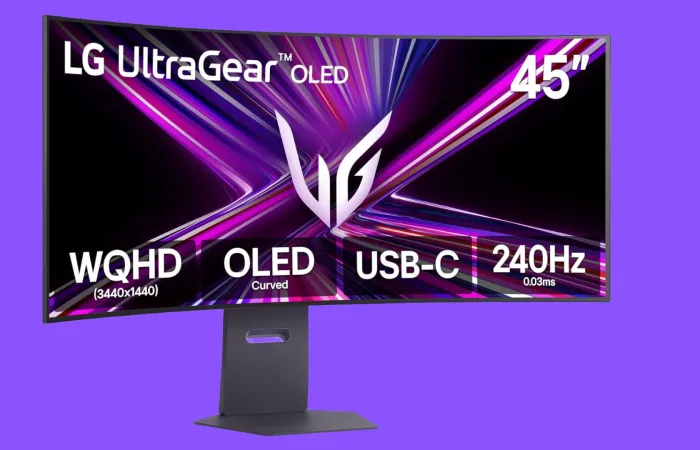 LG UltraGear 45GX900A-B: OLED da 45 pollici rivoluziona il gaming